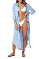 LSPACE Presley Long Sleeve Cover-Up Shirtdress at Nordstrom,