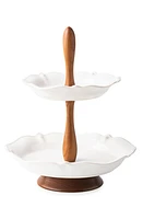 Juliska Berry & Thread Tiered Ceramic Serving Stand in White at Nordstrom