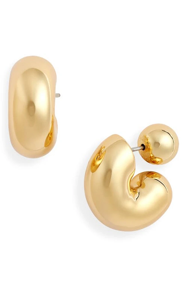 Jenny Bird Tome Medium Hoop Earrings in High Polish Gold at Nordstrom