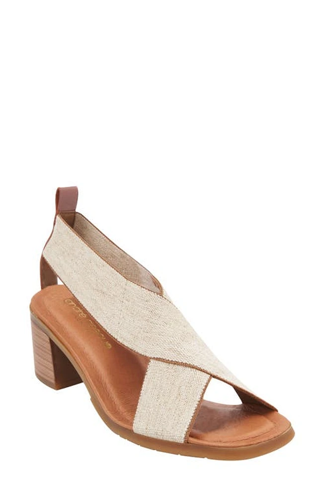 André Assous Naira Featherweights Sandal Beige Linen at Nordstrom,