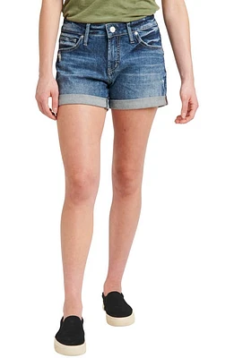 Silver Jeans Co. Boyfriend Jean Shorts Indigo at Nordstrom,