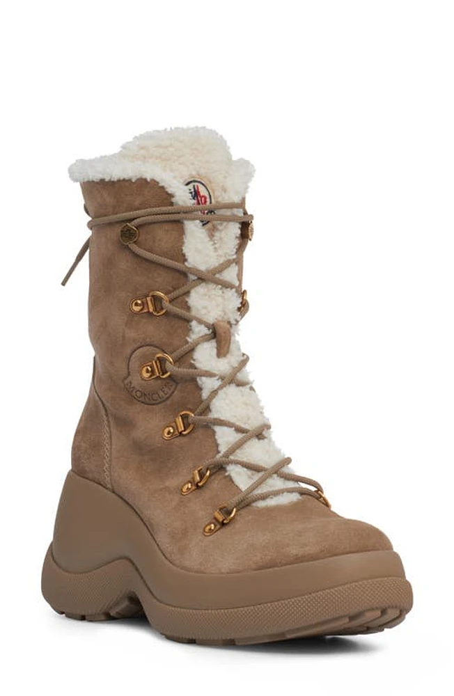 Moncler Resile Trek High Top Boot Beige at Nordstrom,