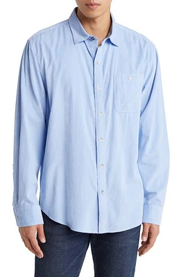 Tommy Bahama Sandwash Corduroy Button-Up Shirt in Light Sky at Nordstrom, Size Small