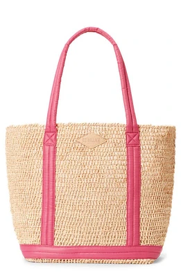 MZ Wallace Medium Raffia Tote in Raffia/Zinnia at Nordstrom