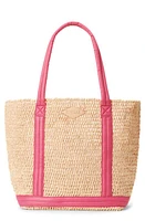 MZ Wallace Medium Raffia Tote in Raffia/Zinnia at Nordstrom