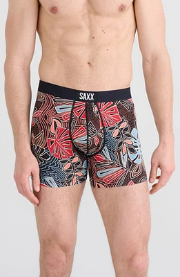 SAXX Vibe Super Soft Slim Fit Boxer Briefs Desert Palms- Red Multi at Nordstrom,