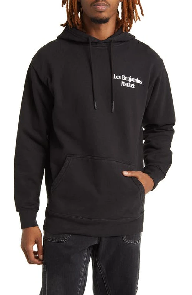 MARKET Call My Graphic Hoodie in Black at Nordstrom, Size Small