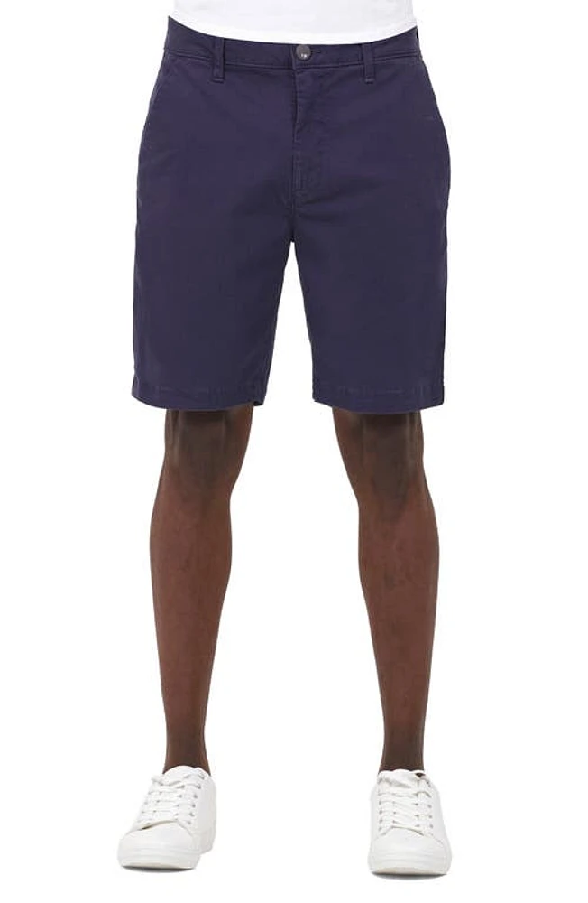 Monfrère Cruise Flat Front Chino Shorts Navy at Nordstrom,