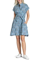 APNY Belted Shirtdress Blue Multi at Nordstrom,