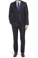 Heritage Gold Infinity Classic Fit Solid Wool Suit Navy at Nordstrom,