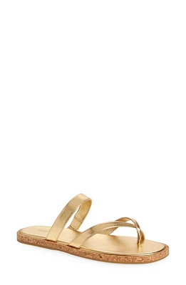 PAIGE Dianne Slide Sandal Gold at Nordstrom,