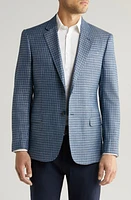 Emporio Armani G-Line Plaid Jacket Teal at Nordstrom, Us