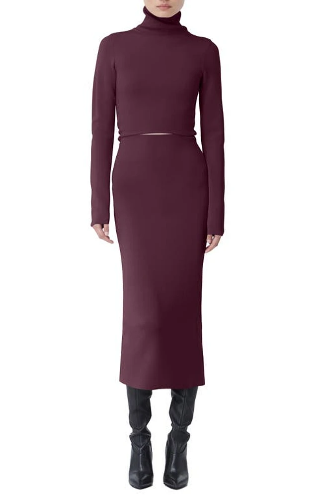 GAUGE81 Suno Long Sleeve Sweater Dress Merlot at Nordstrom, Us