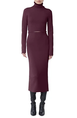 GAUGE81 Suno Long Sleeve Sweater Dress Merlot at Nordstrom, Us