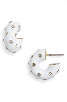 ROXANNE ASSOULIN Twinkle Twinkle Hoop Earrings in White at Nordstrom