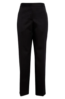 Jil Sander Darted Straight Leg Wool Gabardine Trousers in Black at Nordstrom, Size 12 Us