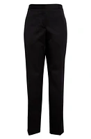 Jil Sander Darted Straight Leg Wool Gabardine Trousers in Black at Nordstrom, Size 12 Us