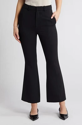 RUE SOPHIE Emilia High Waist Flare Pants Black at Nordstrom,