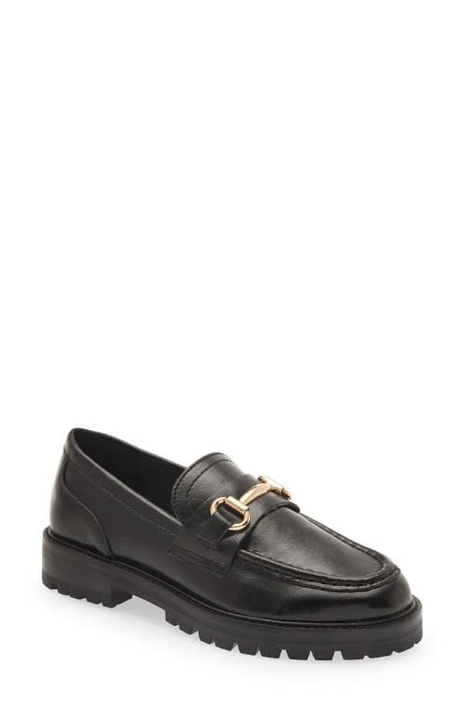 Steve Madden Mistor Loafer in Black Leather at Nordstrom, Size 10