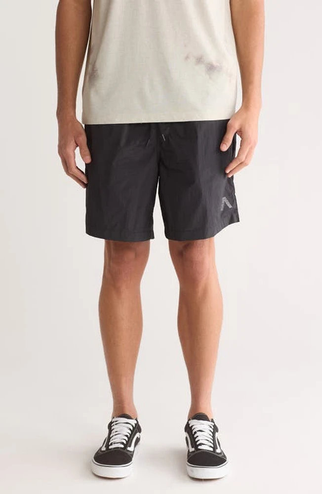 RVCA Big Lounger Recycled Nylon Shorts Black at Nordstrom,