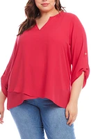 Karen Kane Asymmetrical Crepe Top at Nordstrom,