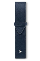 Montblanc Sartorial Leather Pen Pouch in Blue at Nordstrom