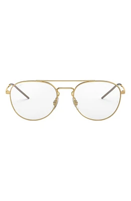 Ray-Ban Unisex 55mm Aviator Optical Glasses in Gold at Nordstrom