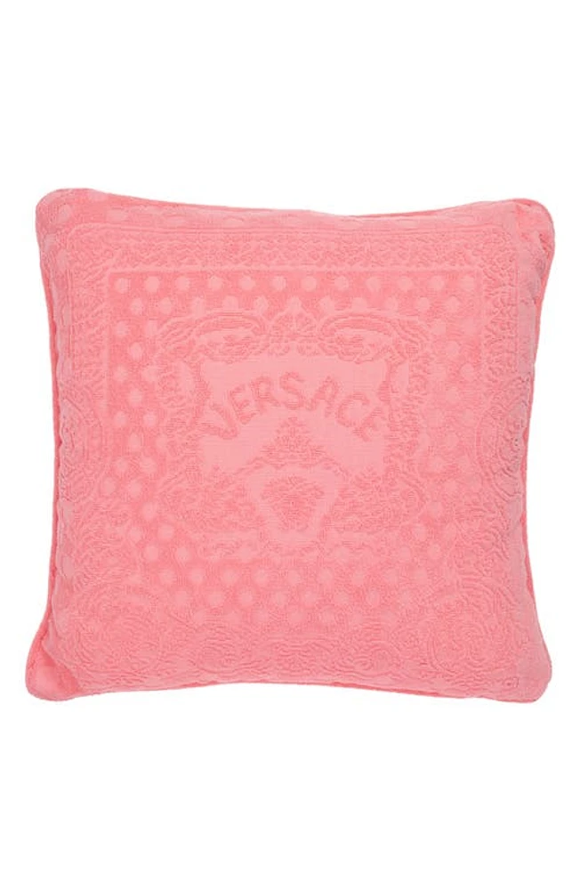 Versace Seashell Baroque Double Face Accent Pillow in Flamingo at Nordstrom