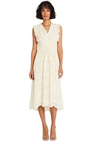 Maggy London Sleeveless Embroidered Eyelet Midi Dress at Nordstrom,