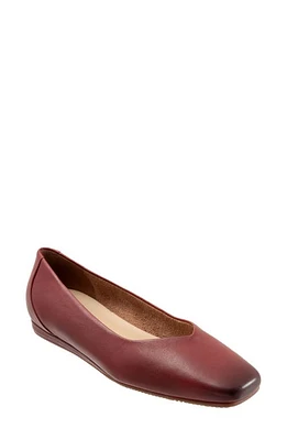 SoftWalk Vellore Flat - Multiple Widths Available Dark Red at Nordstrom,