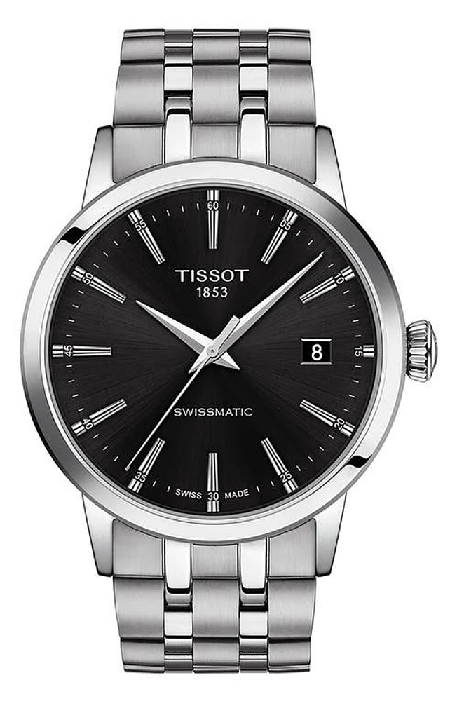 Tissot Classic Dream Automatic Bracelet Watch, 42mm in Black at Nordstrom