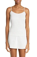 Paloma Wool Ari Pointelle Cotton Tank Grey at Nordstrom,