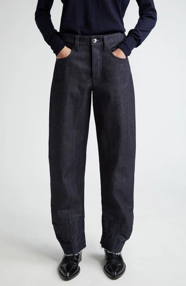 Jil Sander Barrel Leg Jeans 010 Magnet at Nordstrom, Us