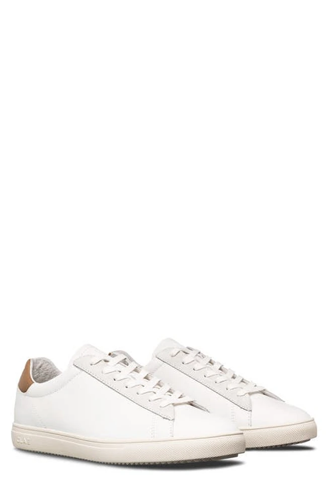 CLAE Bradley California Sneaker White/Camelleather at Nordstrom,