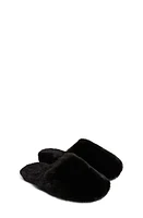 Apparis Melody Faux Fur Slide Slipper in Noir at Nordstrom, Size 11 M