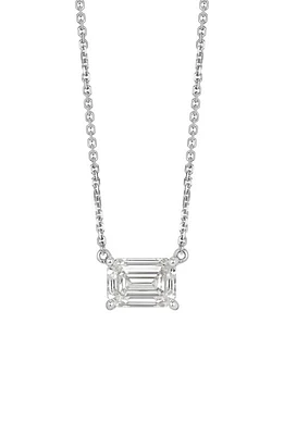 LIGHTBOX 1-Carat Lab Grown Diamond Emerald Cut Pendant Necklace in 14K Gold at Nordstrom