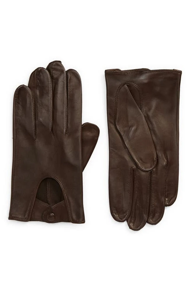 Men's Seymoure Washable Leather Driver Gloves in Espresso at Nordstrom