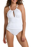 La Blanca Island Goddess High Neck One-Piece Swimsuit at Nordstrom,