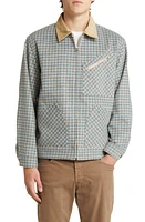 Rails Ketter Check Wool Blend Zip-Up Barn Jacket Rust Shimmer Wheat at Nordstrom,