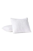 Coyuchi Hand Stitched Organic Cotton Euro Sham in Alpine White at Nordstrom