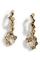 FARIS Fellini Cultured Pearl Drop Earrings in Gold at Nordstrom