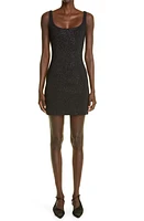 St. John Collection Studded Minidress in Black/Ruthenium at Nordstrom, Size 0