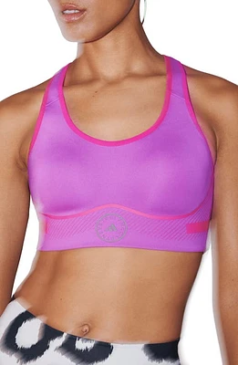 adidas by Stella McCartney TruePace High Impact Sports Bra Shock Purple at Nordstrom, A