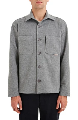 Sealskinz Plumstead Water Repellent Knit Shirt Jacket Grey at Nordstrom,