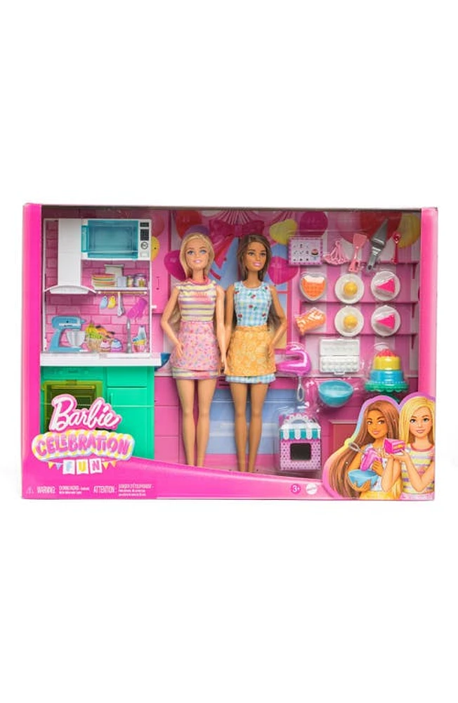 Mattel Barbie Celebration Fun Friends Baking Party Birthday Capsule Doll Set in None at Nordstrom