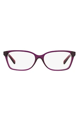 Michael Kors 54mm Square Optical Glasses in Purple at Nordstrom