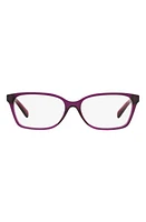 Michael Kors 54mm Square Optical Glasses in Purple at Nordstrom