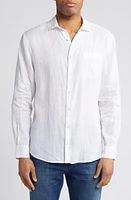 johnnie-O Emory Solid Linen Button-Up Shirt at Nordstrom,