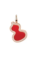 Qeelin Petite Wulu Red Agate & Diamond Pendant Charm in Rose Gold at Nordstrom