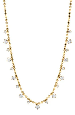 Nadri Twilight Cubic Zirconia Shaky Ball Chain Necklace in Gold at Nordstrom